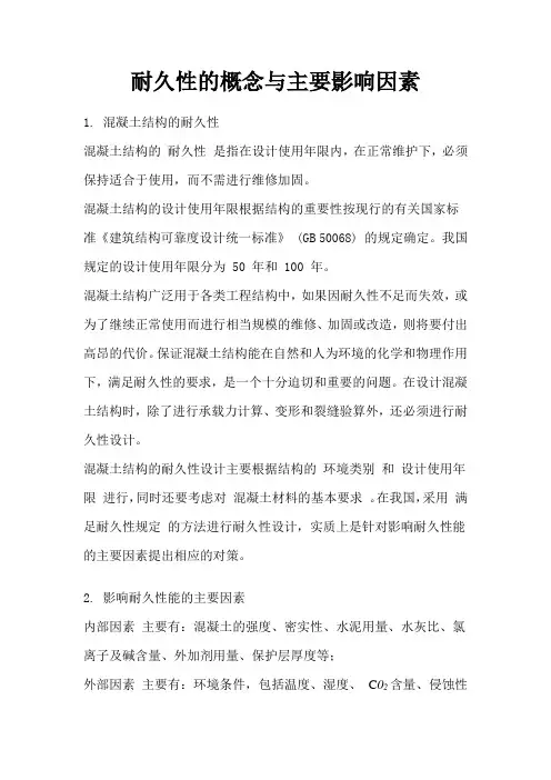 混凝土耐久性