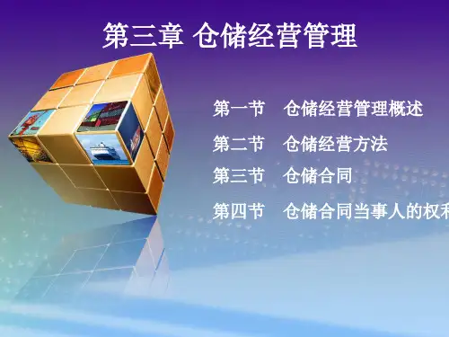 第3章 仓储经营管理