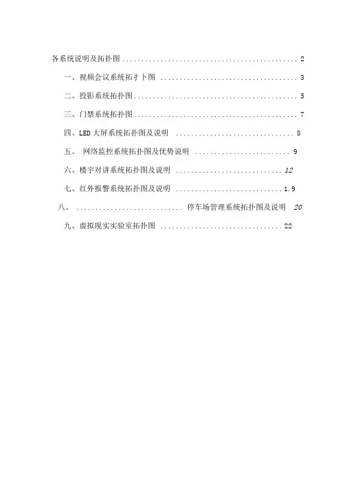 各系统说明及拓扑图