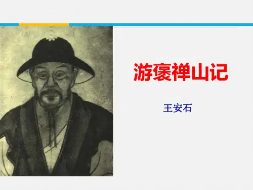 统编版高中语文必修二《游褒禅山记》PPT课件