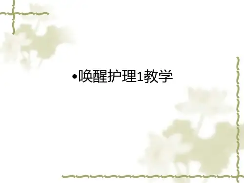 唤醒护理1ppt课件