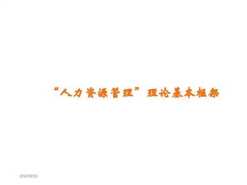 人力资源管理内部员工培训培训资料