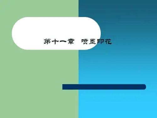 第十一章 喷墨印花