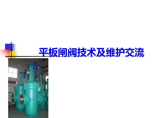 平板闸阀技术及维护交流