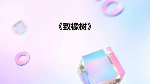 《致橡树》