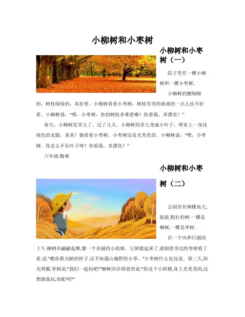小柳树和小枣树(共10篇)