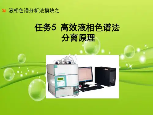 高效液相色谱法基本原理 PPT