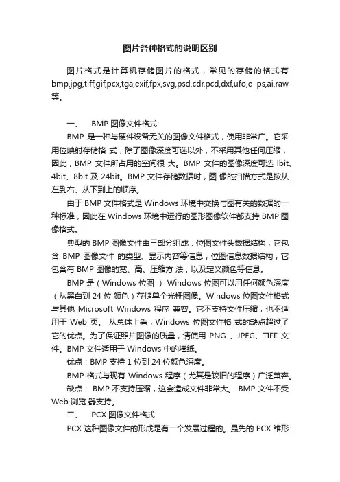 图片各种格式的说明区别