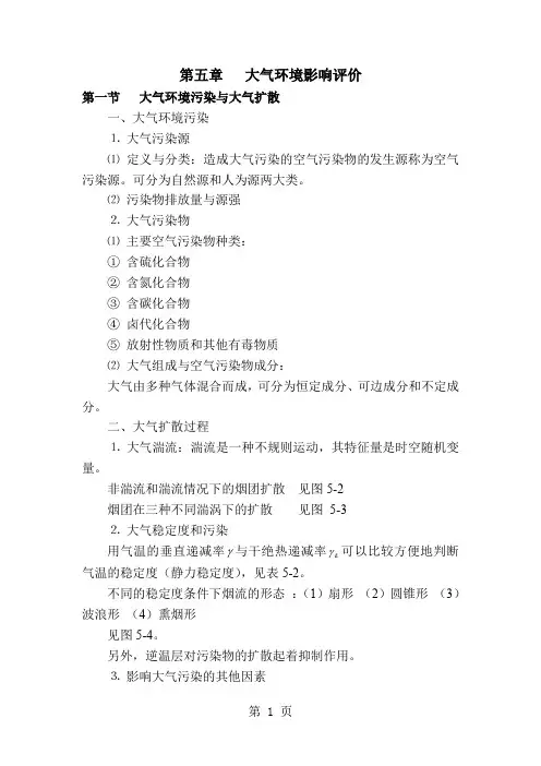 大气环境影响评价共11页文档