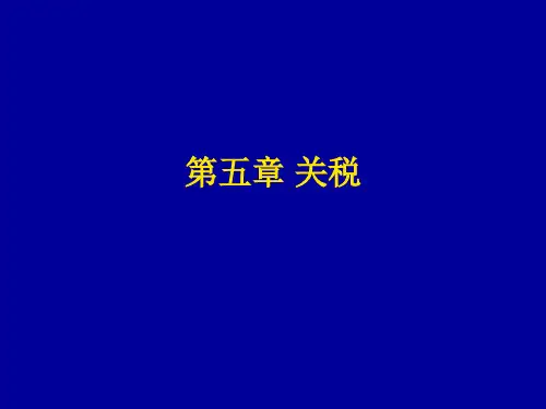 第五章 关税