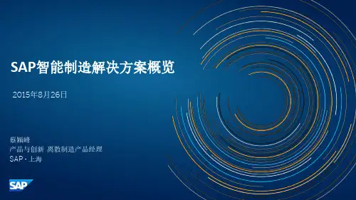 SAP智能制造解决方案