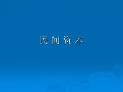 民间资本