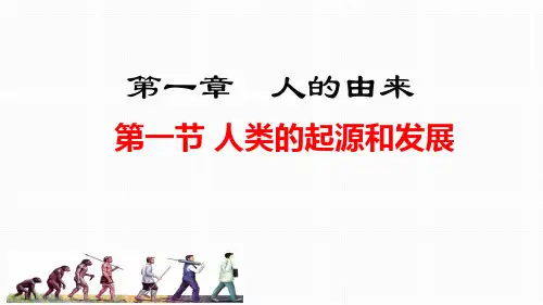 1.1 人类的起源和发展-人教版七年级生物下册课件(共21张PPT)
