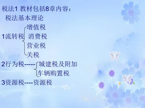 注册税务师税法课件55页PPT