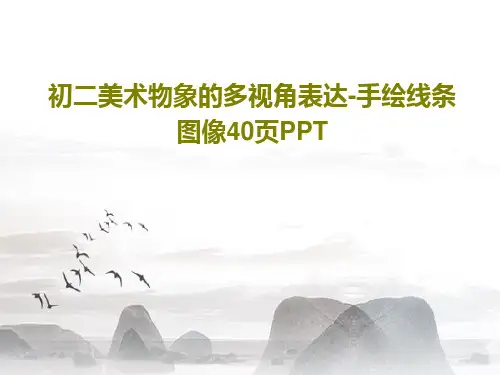 初二美术物象的多视角表达-手绘线条图像40页PPTPPT42页