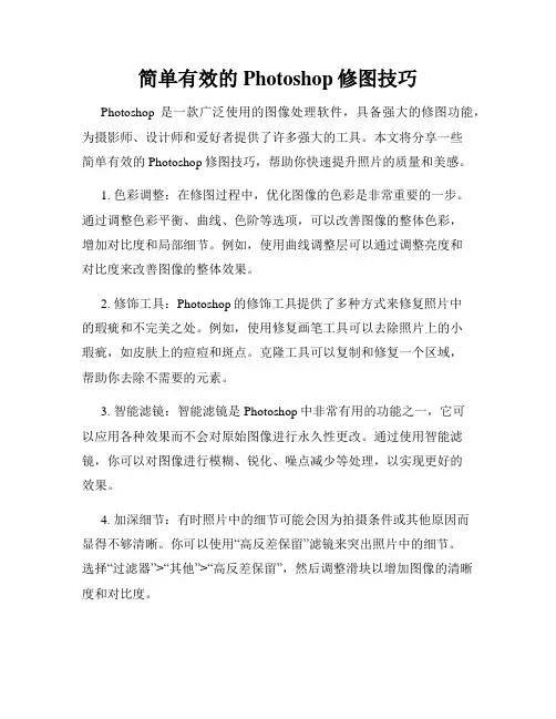 简单有效的Photoshop修图技巧