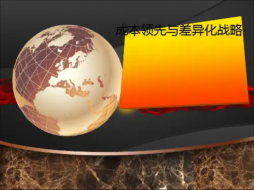 成本领先与差异化战略教材