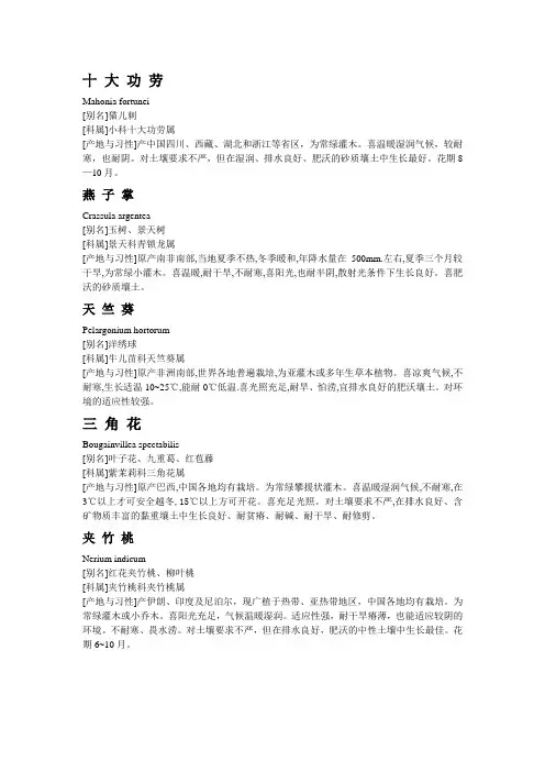 校园常见花卉