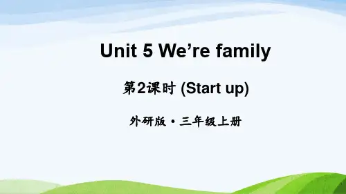 2024年秋季新外研版三年级上册英语课件 Unit 5 第2课时(Start up) 