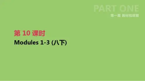 浙江省2019届中考英语总复习第一篇教材梳理篇第10课时Modules1_3八下课件新版外研版