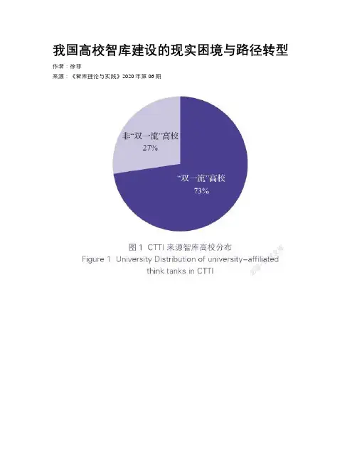 我国高校智库建设的现实困境与路径转型