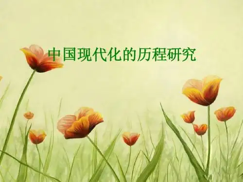 中国现代化的历程