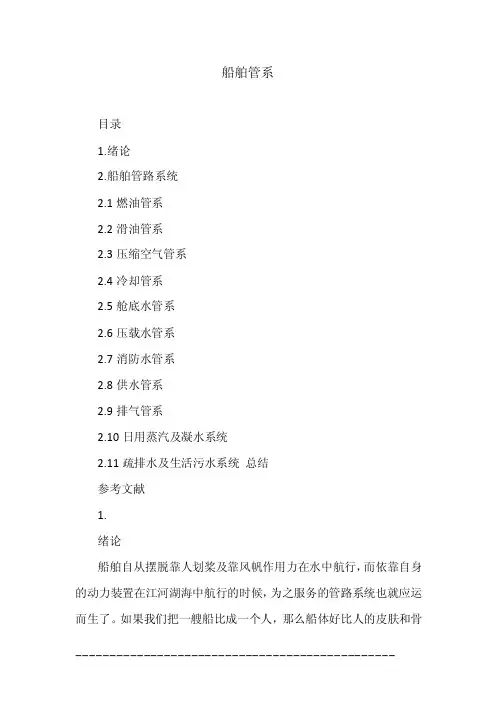 船舶管系——精选推荐