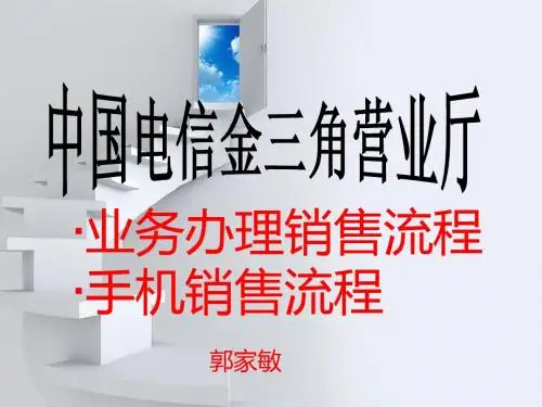 天翼终端销售流程
