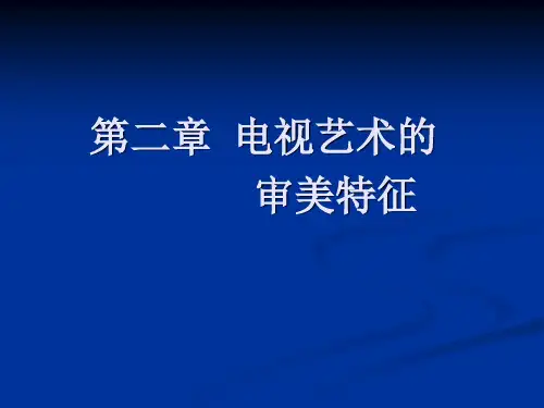 第二章 电视艺术的审美特征