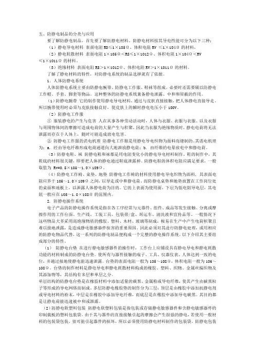 ESD材料标准