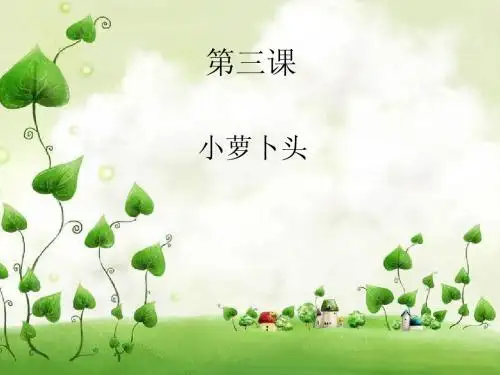 第3课《小箩卜头PPT课件》