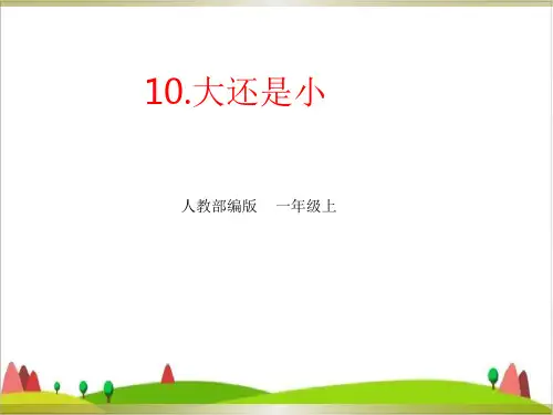 《大还是小》ppt优秀课件