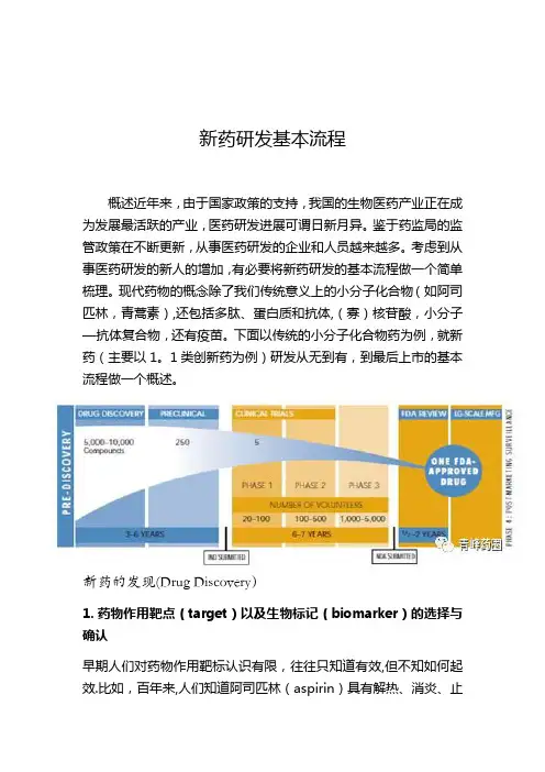 新药研发基本流程