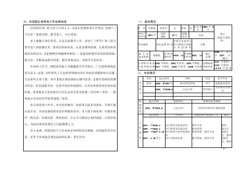山东省高等学校教师职称评审一览表(表中无标题)