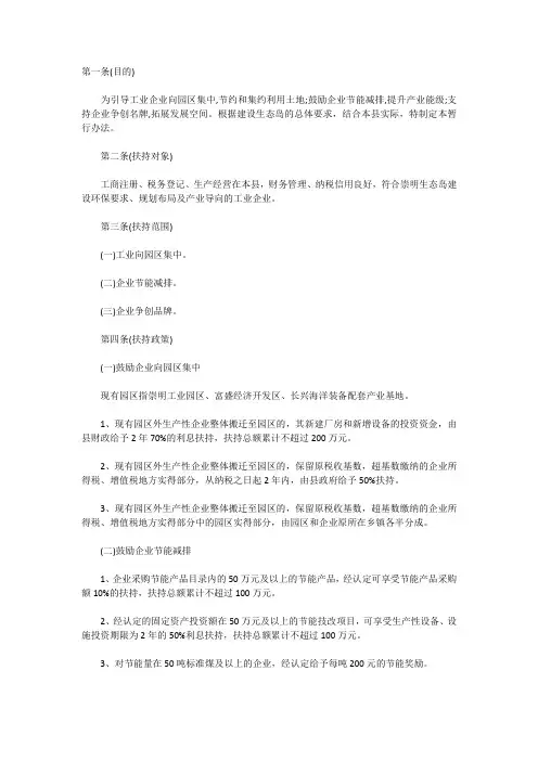 张江高新区崇明园-优惠政策