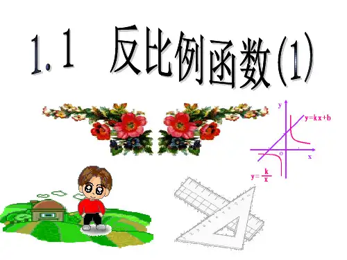 151第一章第一节反比例函数 第一课时PPT课件