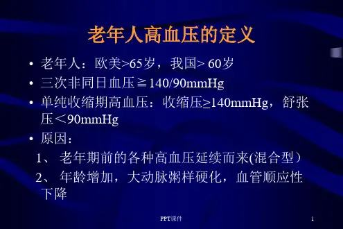 老年人高血压  ppt课件