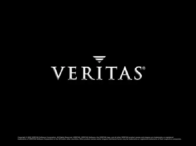 VERITAS软件公司2002年版产品介绍及解决方案说明书
