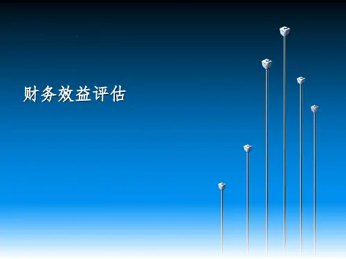 项目评估财务效益评估