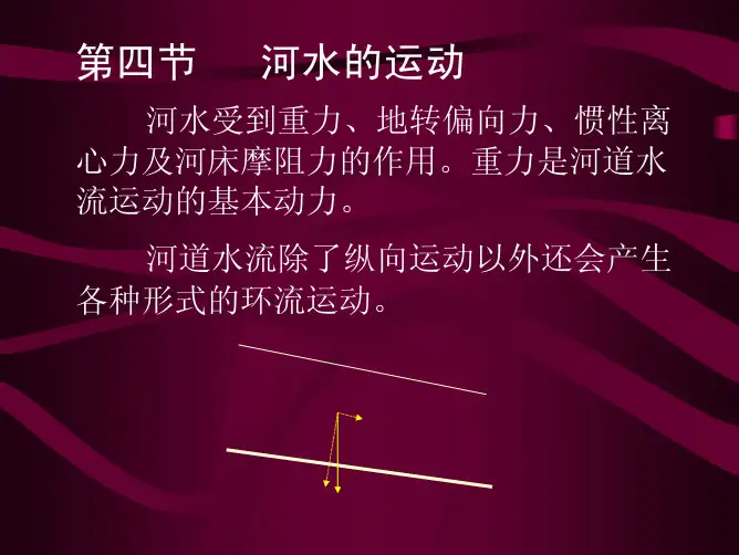 第三章  河水的运动