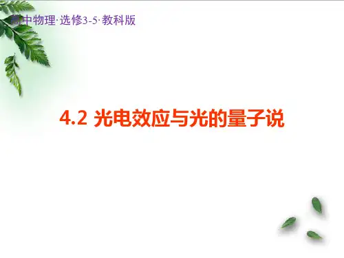 《2. 光电效应与光的量子说》PPT课件(江苏省县级优课)