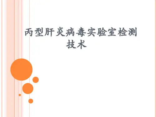 丙型肝炎病毒实验室检测技术