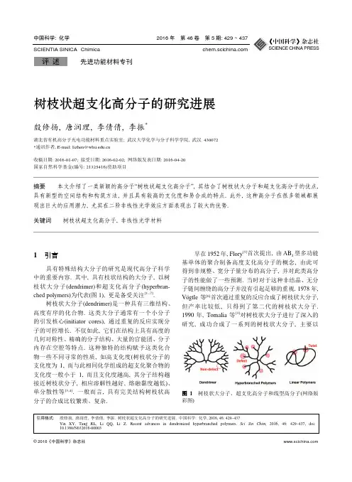 树枝状超支化高分子的研究进展_殷修扬