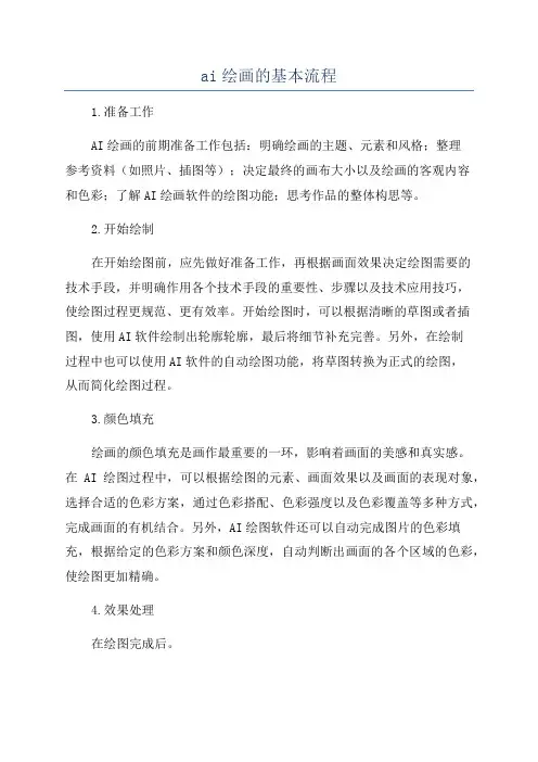 ai绘画的基本流程