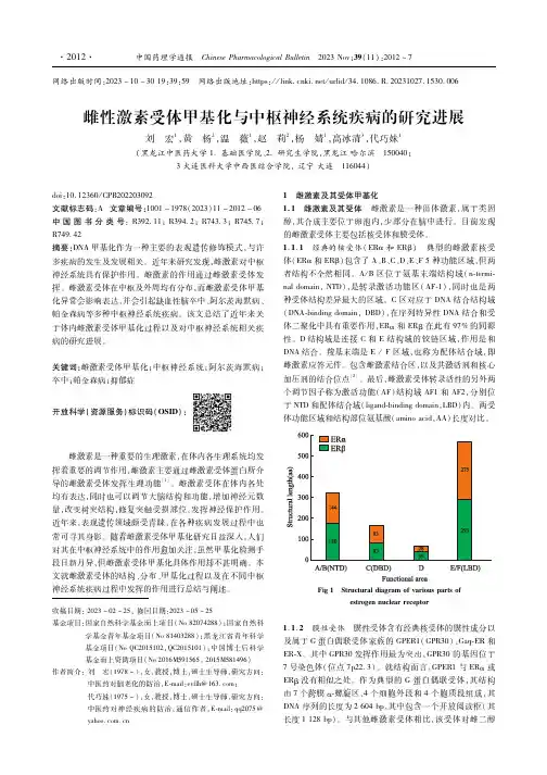 雌性激素受体甲基化与中枢神经系统疾病的研究进展