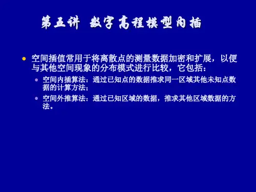 数字高程模型内插