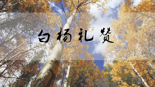 第15课《白杨礼赞》课件(共15张PPT)