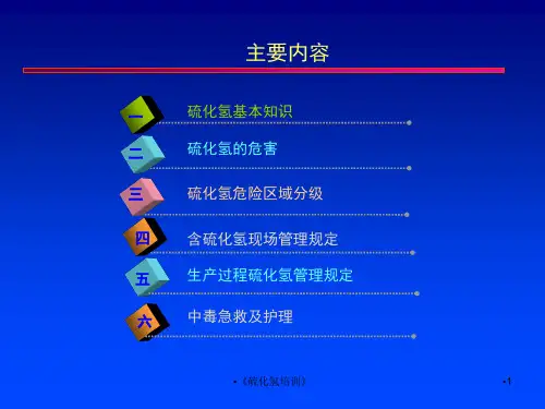 硫化氢培训课件