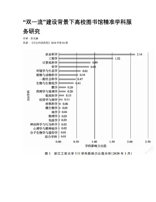 “双一流”建设背景下高校图书馆精准学科服务研究