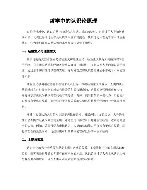 哲学中的认识论原理